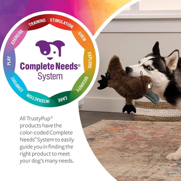 Strong 'N Silent Platypus Silent Squeak Plush Dog Toy, Chew Guard Technology - B - Picture 7 of 7